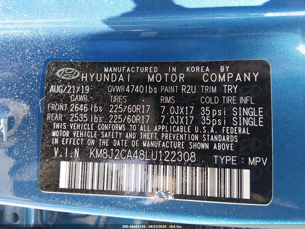 2020 HYUNDAI TUCSON SE
