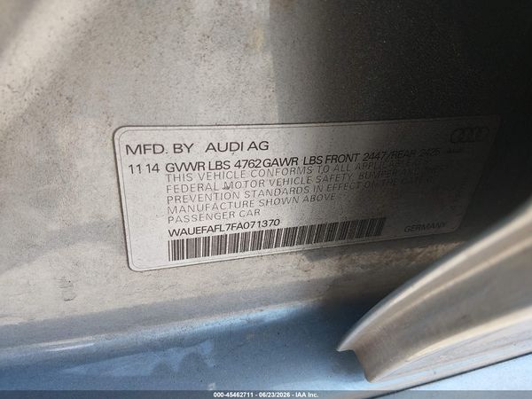 2015 AUDI A4 2.0T PREMIUM