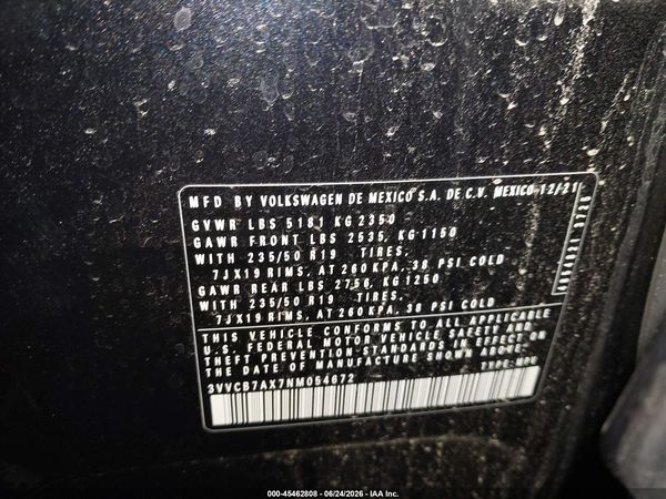 2022 VOLKSWAGEN TIGUAN 2.0T SE R-LINE BLACK — I9