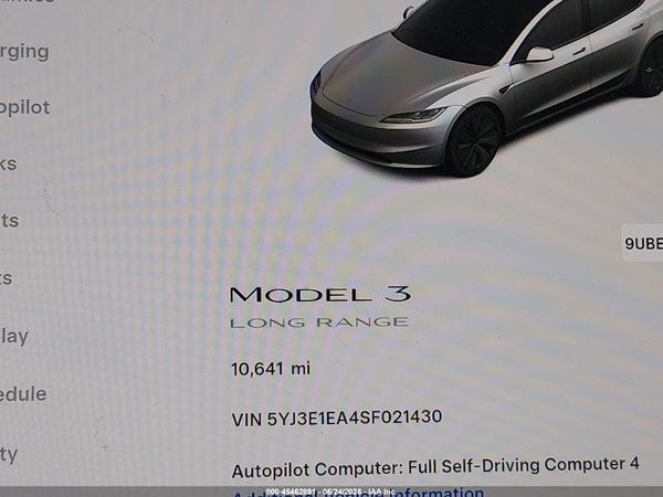 2025 TESLA MODEL 3