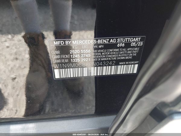 2023 MERCEDES-BENZ EQB 250 SUV EQB250+