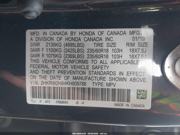 2019 HONDA CR-V EX-L