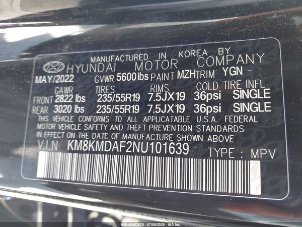 2022 HYUNDAI IONIQ 5 SE