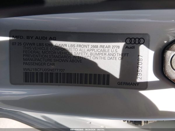 2025 AUDI ALL-NEW A5
