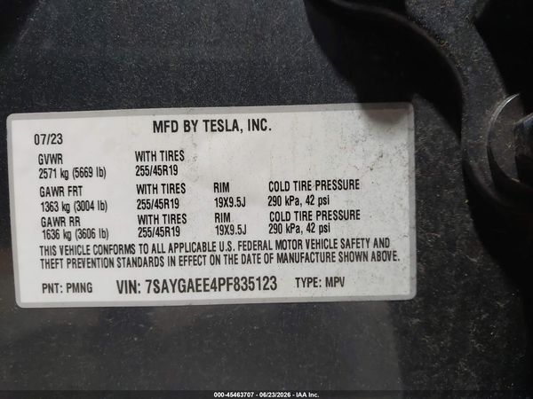 2023 TESLA MODEL Y