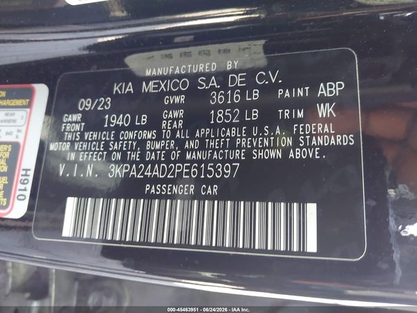 2023 KIA RIO LX
