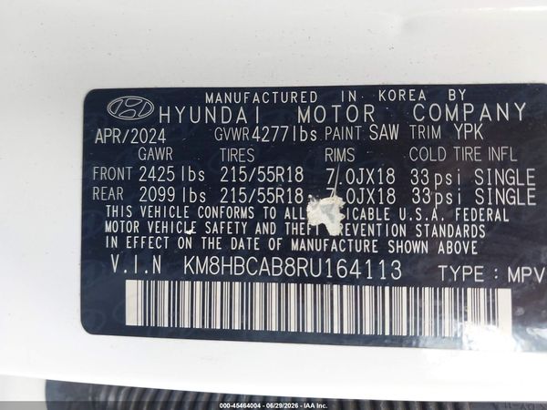 2024 HYUNDAI KONA SEL