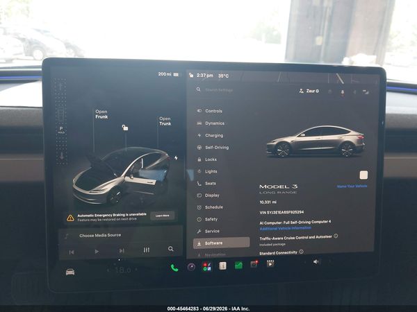 2025 TESLA MODEL 3