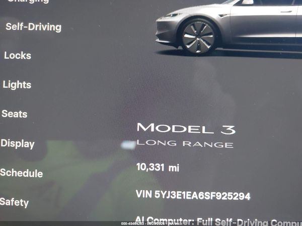 2025 TESLA MODEL 3
