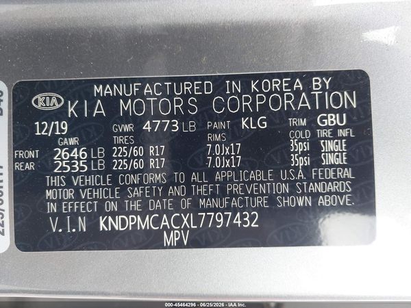 2020 KIA SPORTAGE LX