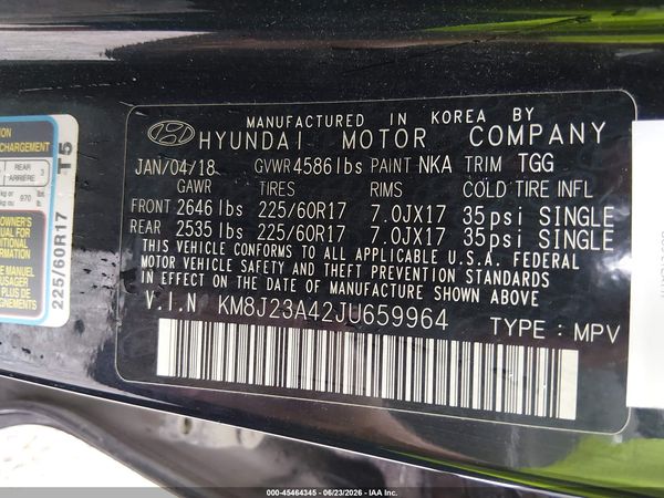 2018 HYUNDAI TUCSON SE