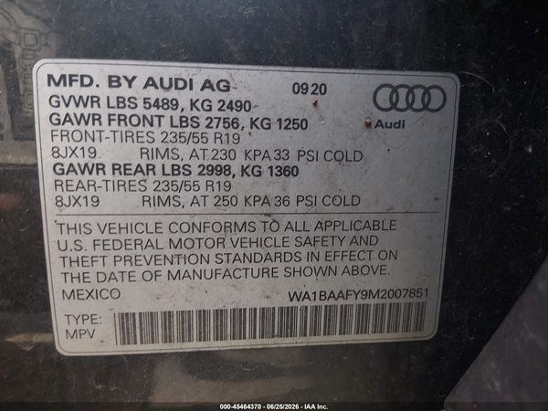 2021 AUDI Q5