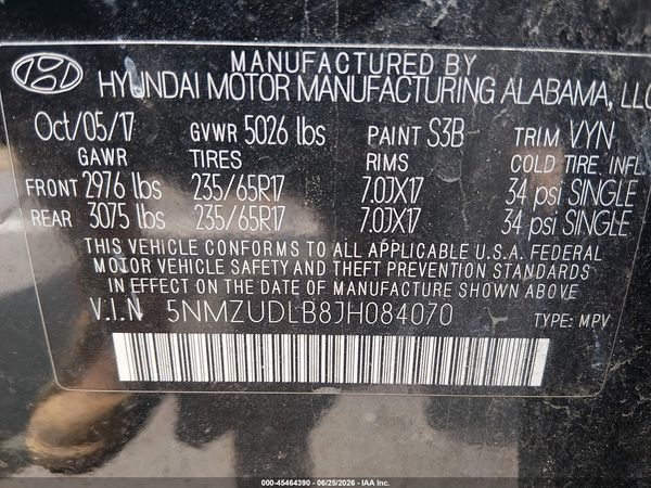 2018 HYUNDAI SANTA FE SPORT 2.4L