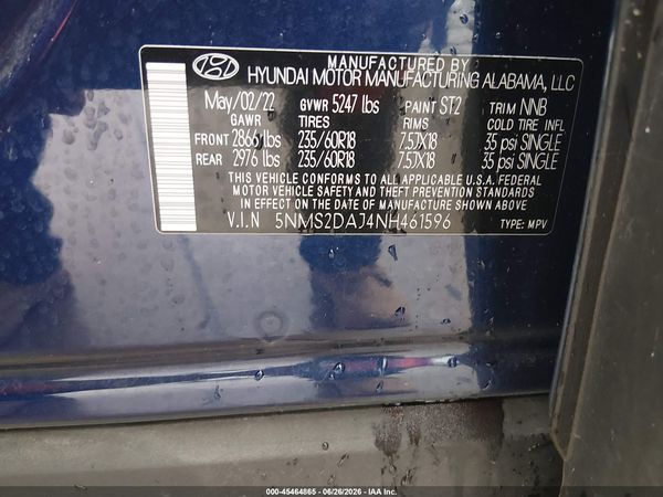 2022 HYUNDAI SANTA FE SEL
