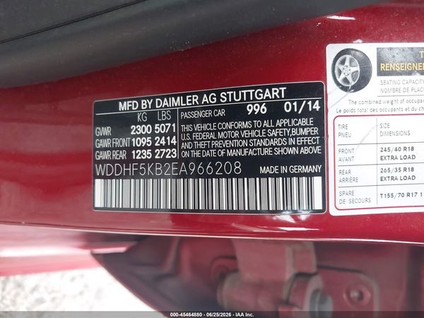 2014 MERCEDES-BENZ E 350 E350