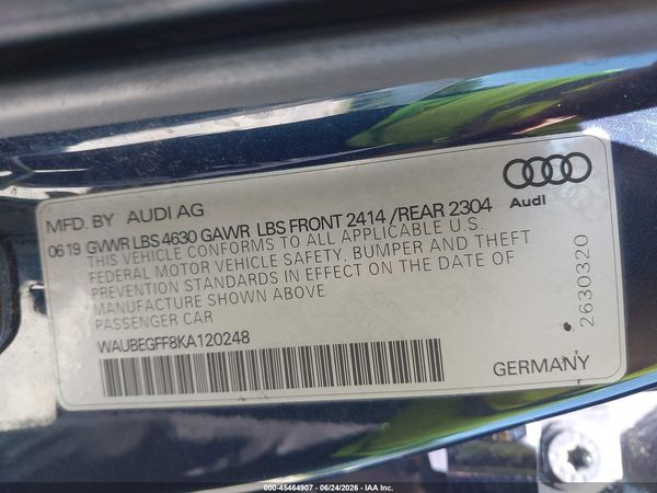 2019 AUDI A3 45 PREMIUM