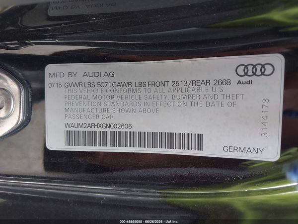 2016 AUDI A5 PREMIUM PLUS