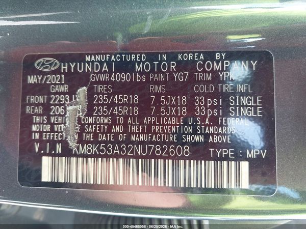 2022 HYUNDAI KONA LIMITED