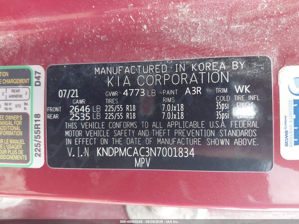 2022 KIA SPORTAGE LX