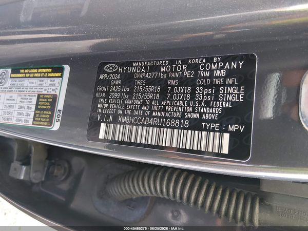 2024 HYUNDAI KONA SEL