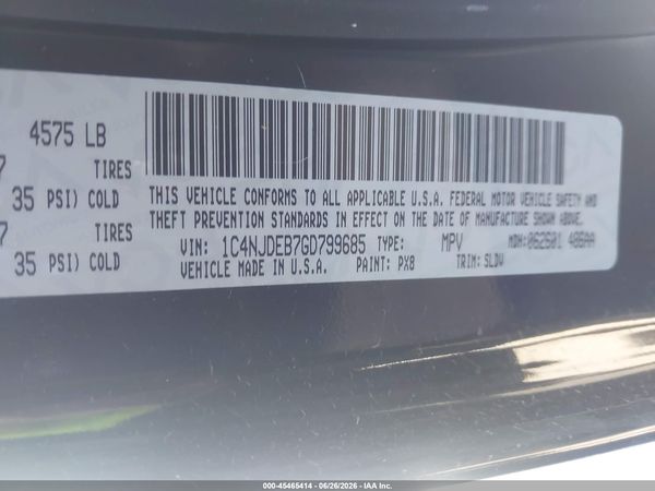 2016 JEEP COMPASS HIGH ALTITUDE EDITION