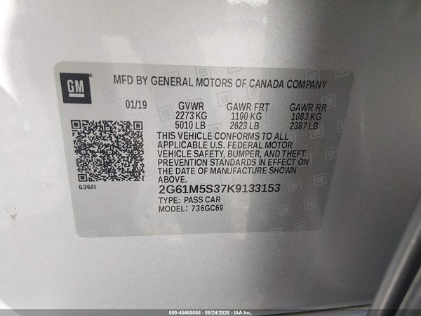 2019 CADILLAC XTS LUXURY