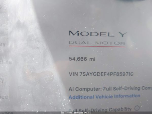 2023 TESLA MODEL Y
