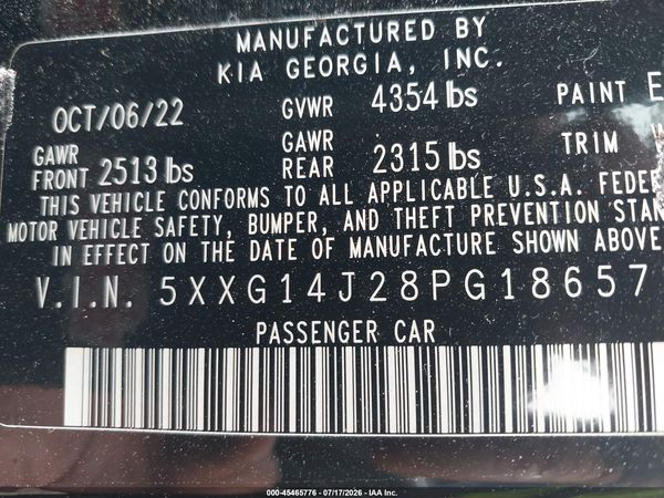 2023 KIA K5 LXS