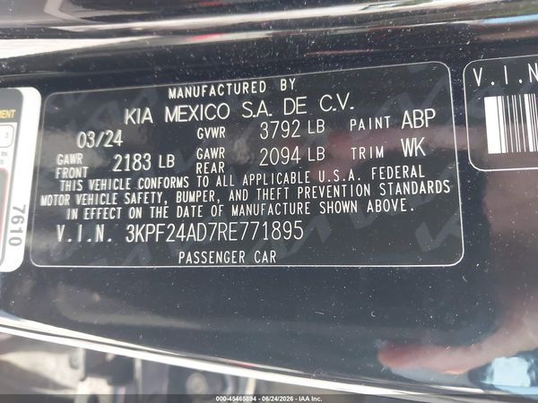 2024 KIA FORTE LXS