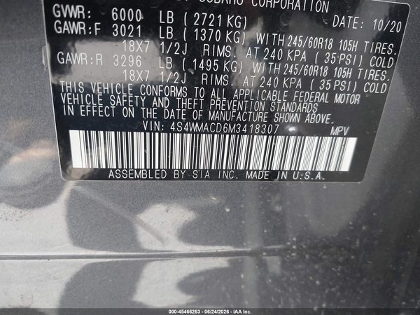 2021 SUBARU ASCENT PREMIUM