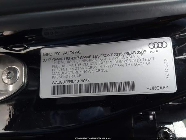 2018 AUDI A3