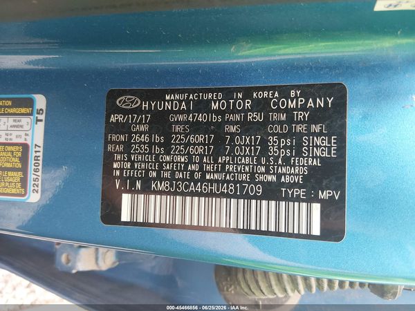 2017 HYUNDAI TUCSON SE PLUS