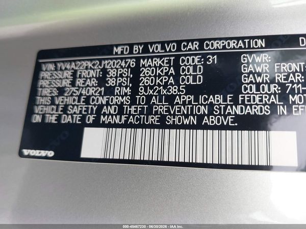 2018 VOLVO XC90 T6 MOMENTUM