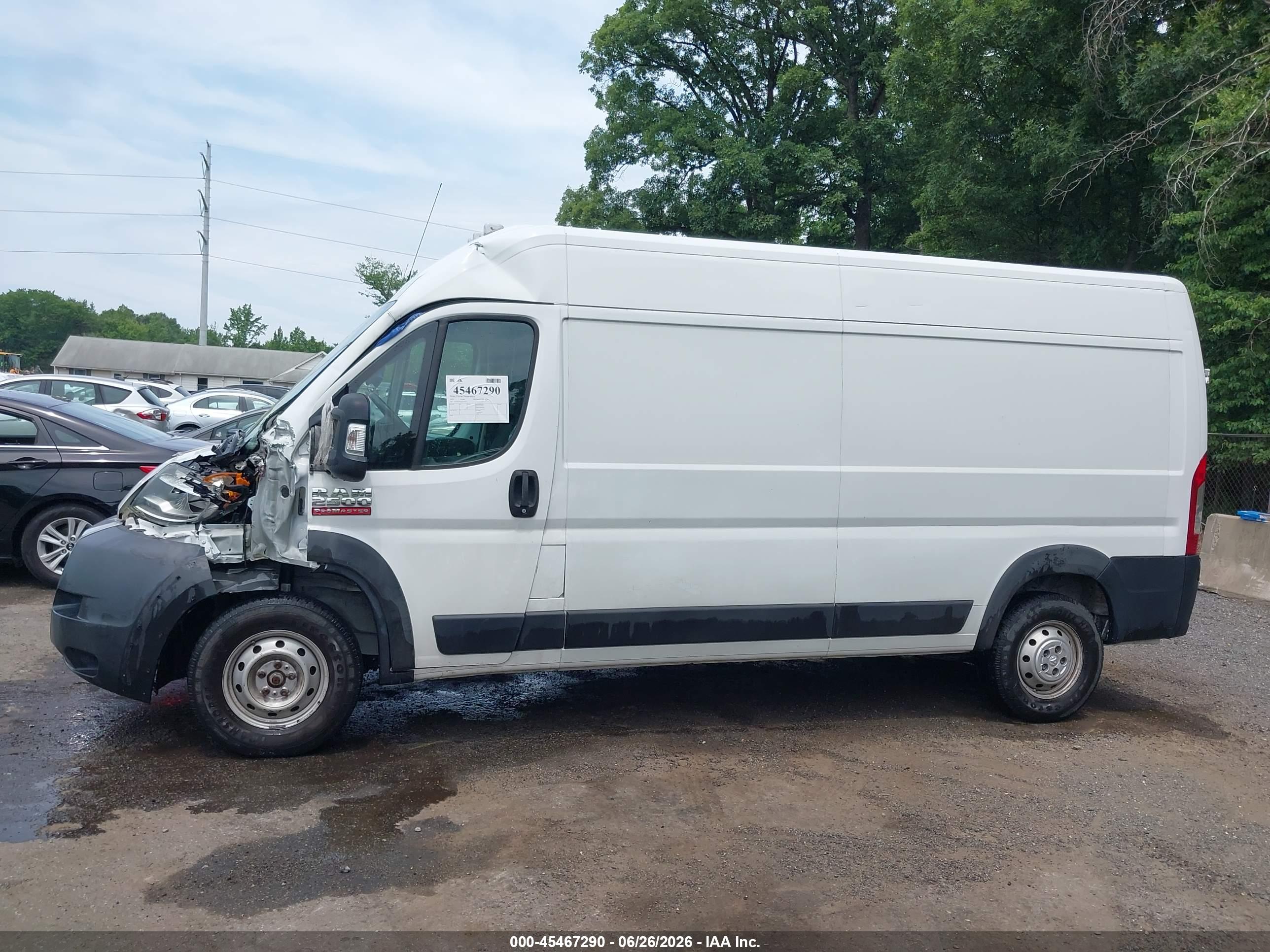 2020 RAM PROMASTER 2500 HIGH ROOF 159 WB