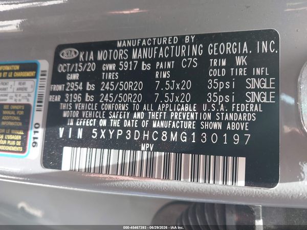 2021 KIA TELLURIDE EX