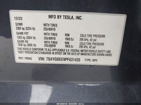 2023 TESLA MODEL Y