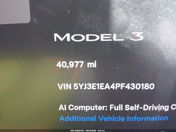 2023 TESLA MODEL 3 REAR-WHEEL DRIVE