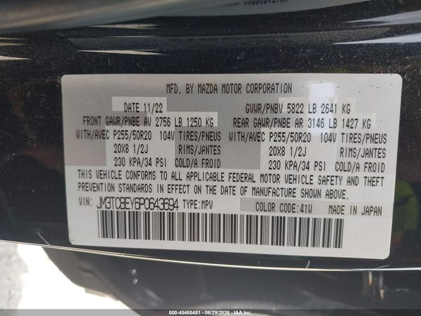 2023 MAZDA CX-9 SIGNATURE