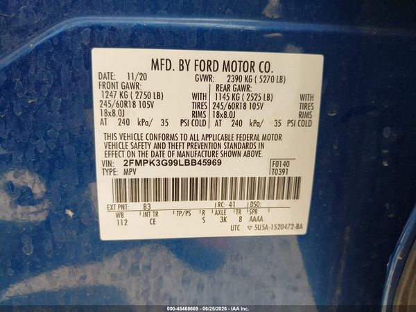 2020 FORD EDGE SE