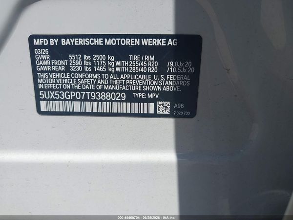 2026 BMW X3 30 XDRIVE — I9