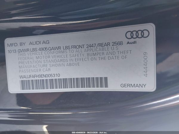 2014 AUDI A5 2.0T PREMIUM