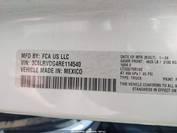 2024 RAM PROMASTER 2500