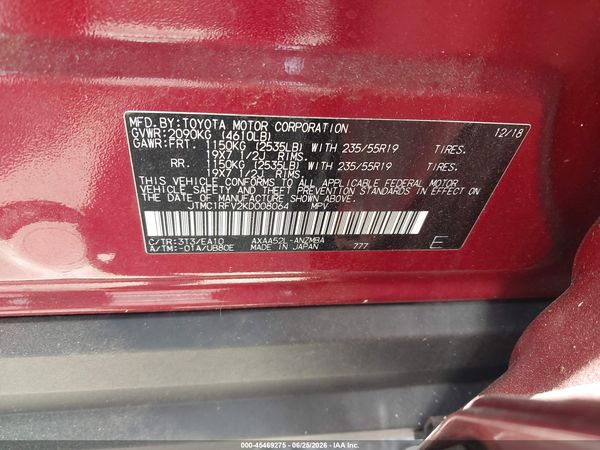 2019 TOYOTA RAV4 XLE PREMIUM