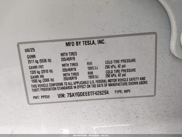 2026 TESLA MODEL Y