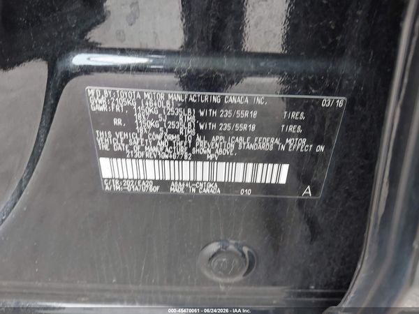 2016 TOYOTA RAV4 LIMITED