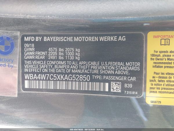 2019 BMW 440I
