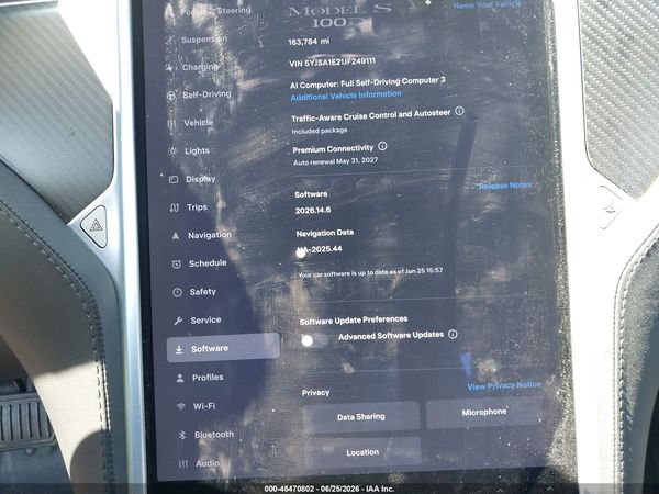 2018 TESLA MODEL S 100D/75D/P100D