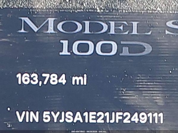 2018 TESLA MODEL S 100D/75D/P100D