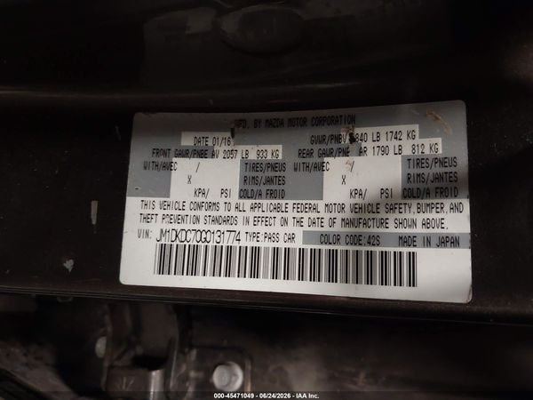 2016 MAZDA CX-3 TOURING