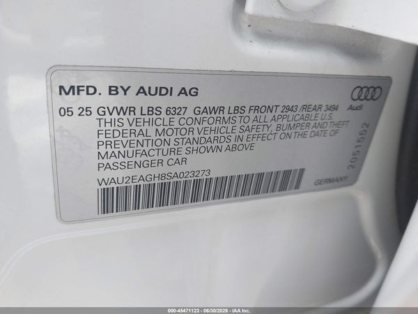 2025 AUDI S6 E-TRON PREMIUM PLUS